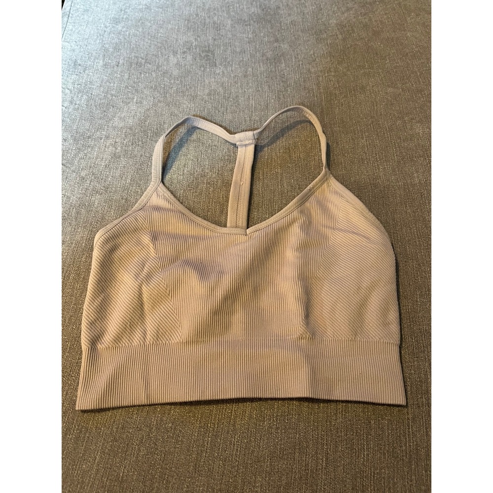 YogaLicous Ribbed Sports‎ Bra Seamless Comfort Stretch Activewear Small